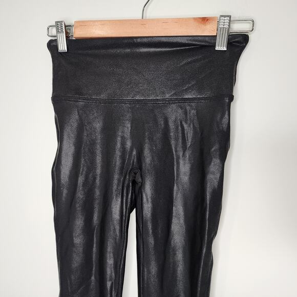 Spanx Faux Leather Leggings Black Small - Picture 3 of 7
